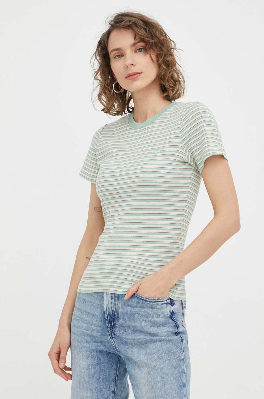 Levi's Памучна тениска в зелено - Pepit.bg