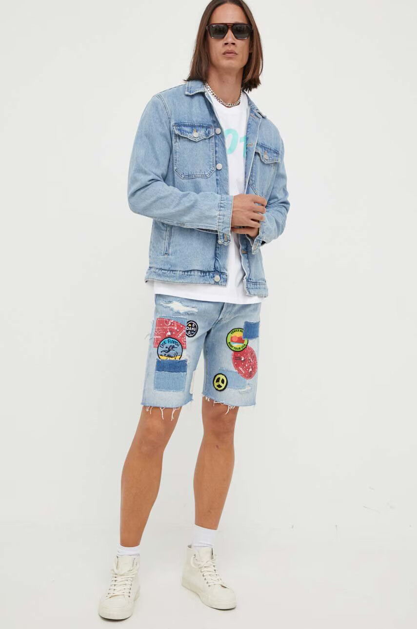 Levi's Памучна тениска в бяло с принт - Pepit.bg