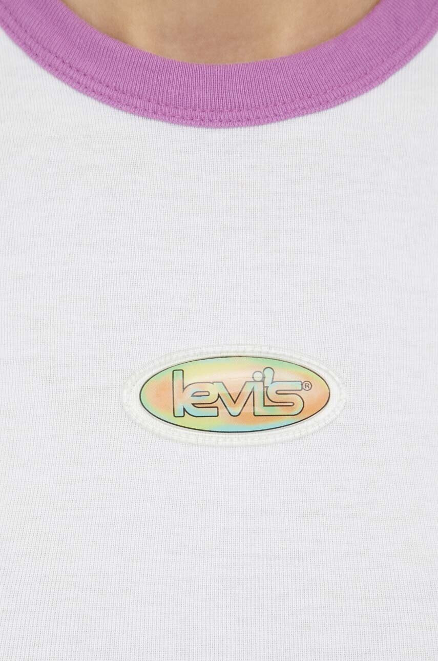 Levi's Памучна тениска в бяло - Pepit.bg