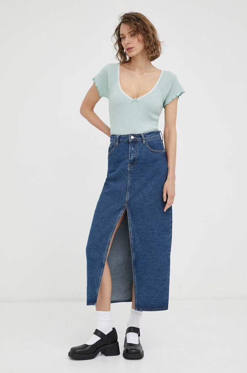 Levi's Памучна тениска в зелено - Pepit.bg