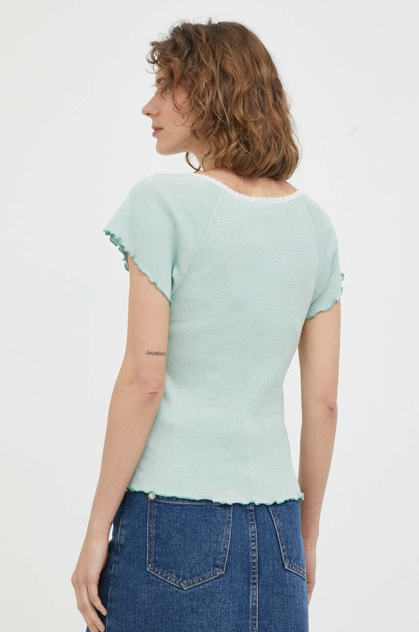 Levi's Памучна тениска в зелено - Pepit.bg