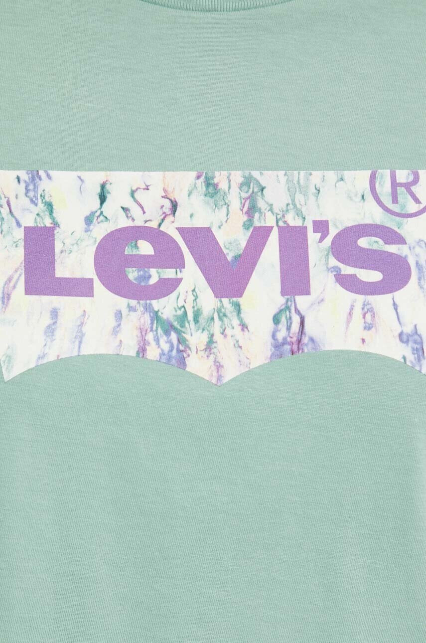 Levi's Памучна тениска в зелено - Pepit.bg