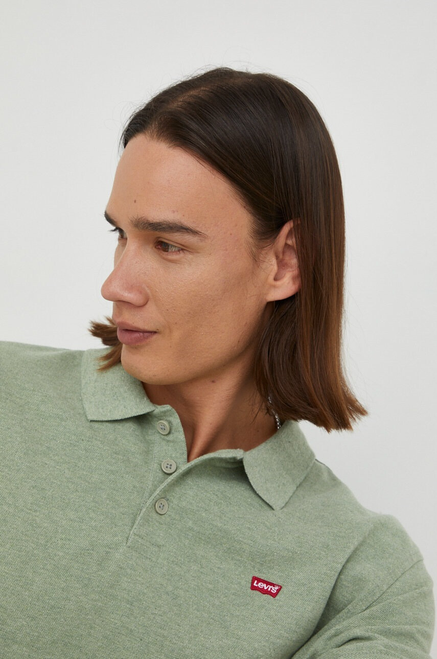 Levi's Памучна тениска с яка - Pepit.bg