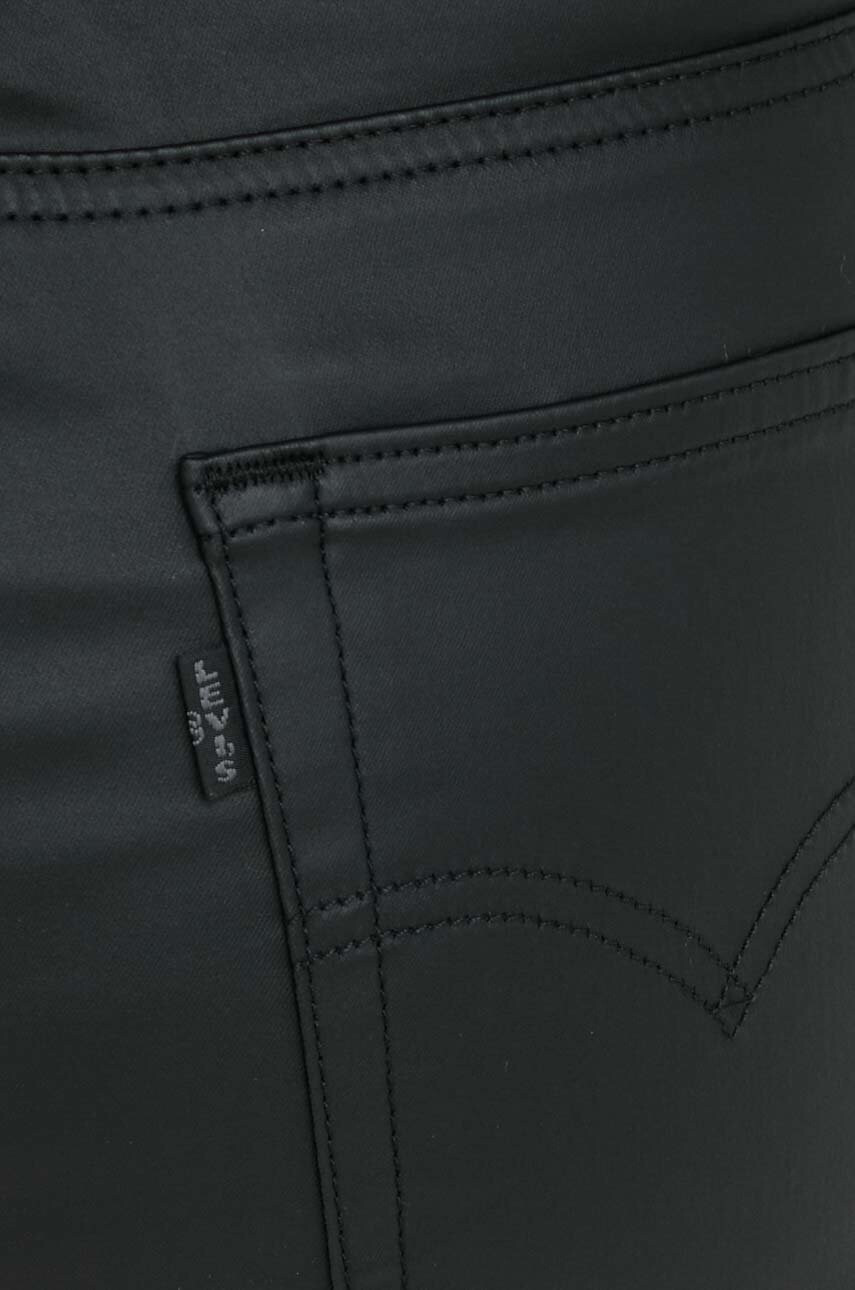 Levi's Панталони в черно със стандартна кройка с висока талия - Pepit.bg