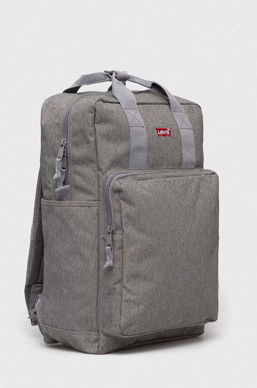 Levi's Раница в сиво голям размер с изчистен дизайн - Pepit.bg