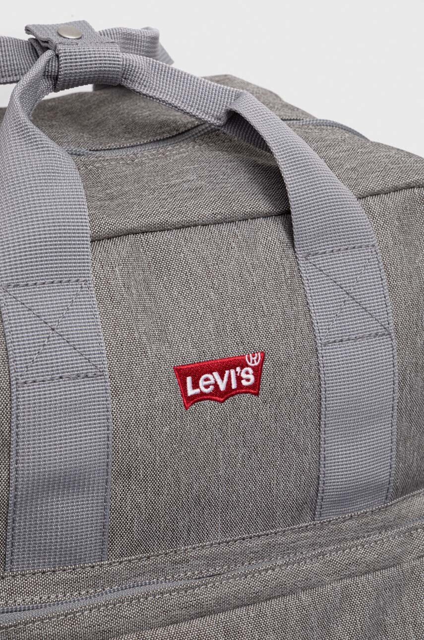 Levi's Раница в сиво голям размер с изчистен дизайн - Pepit.bg