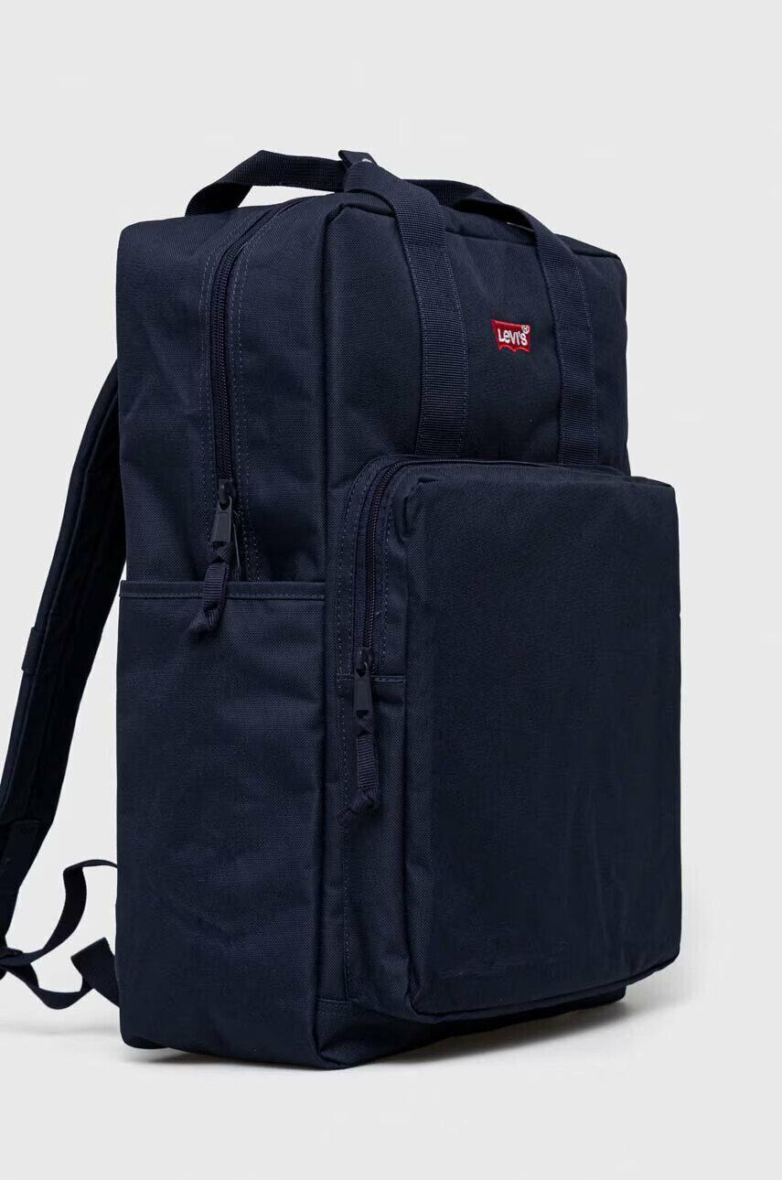 Levi's Раница в черно голям размер с изчистен дизайн - Pepit.bg