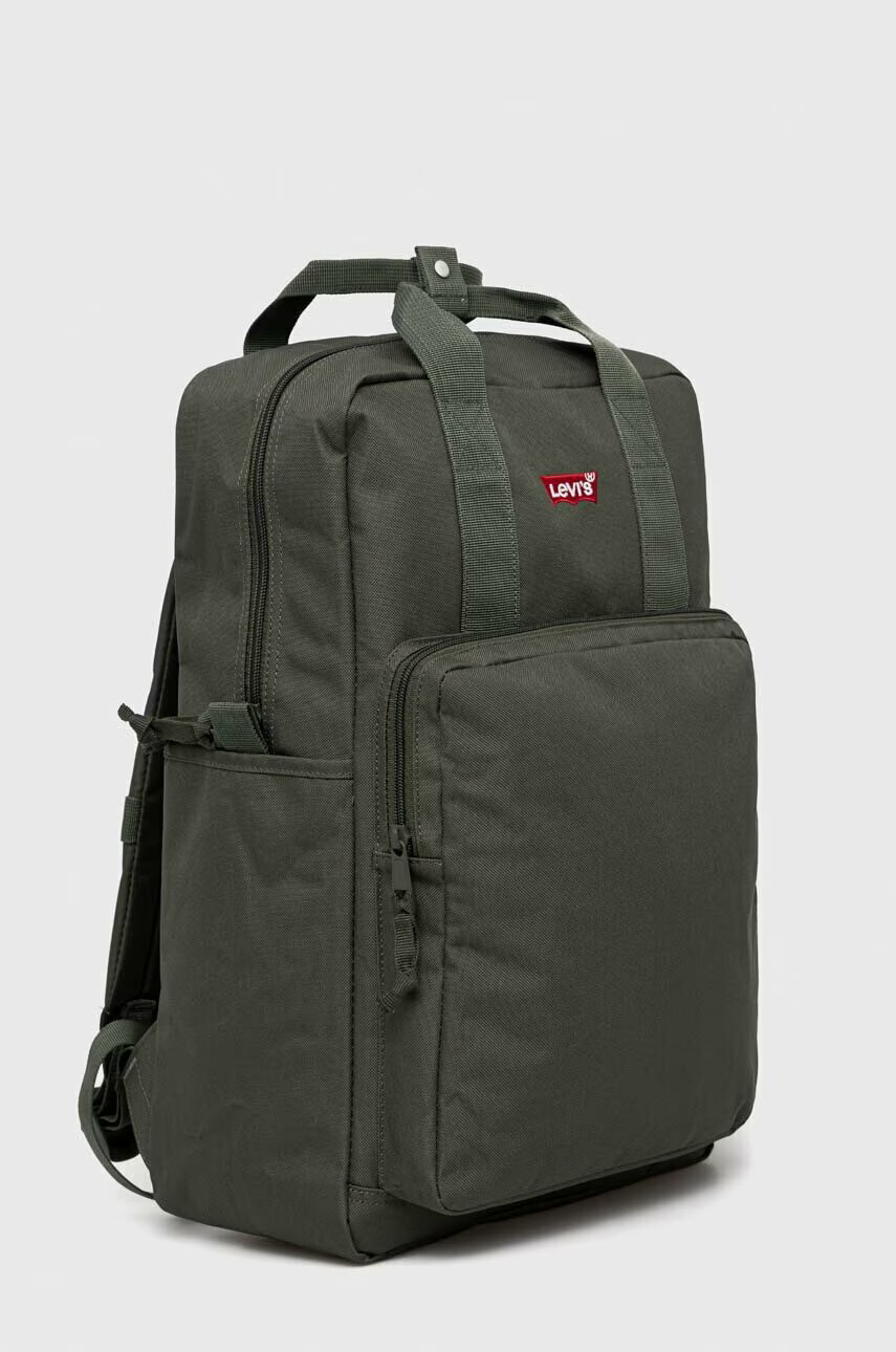 Levi's Раница в зелено голям размер с изчистен дизайн - Pepit.bg