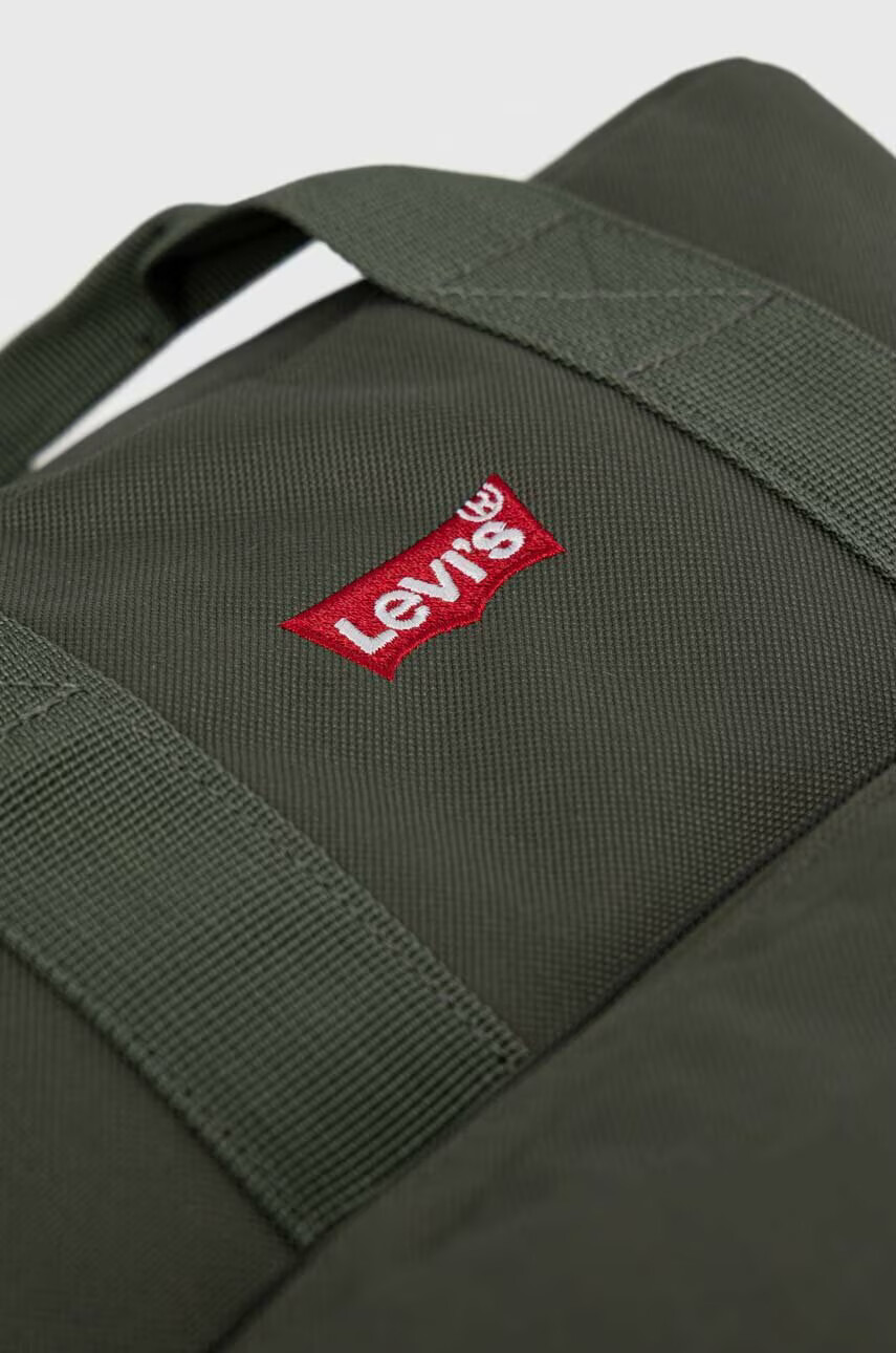 Levi's Раница в зелено голям размер с изчистен дизайн - Pepit.bg
