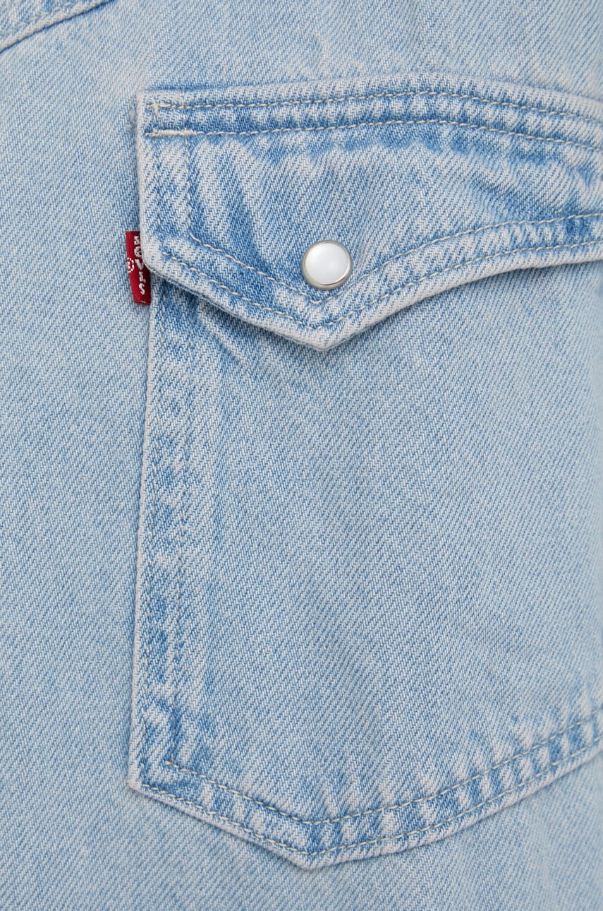 Levi's Риза дамска със стандартна кройка с класическа яка - Pepit.bg