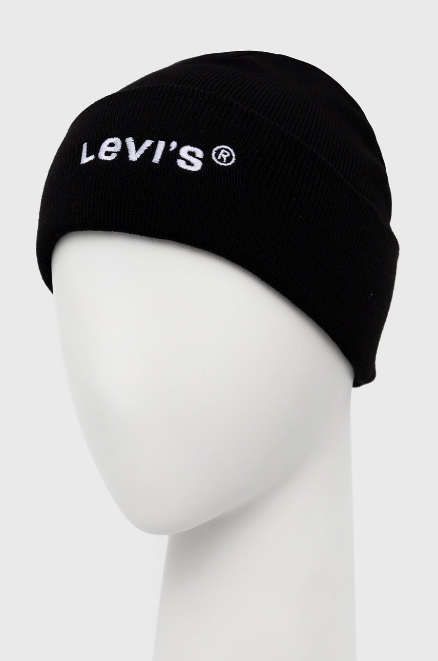 Levi's Шапка в черно - Pepit.bg