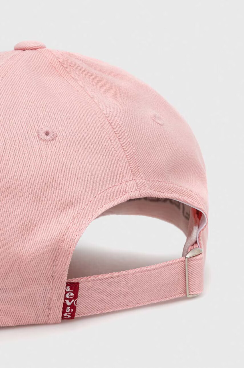 Levi's Шапка с козирка в розово с изчистен дизайн - Pepit.bg
