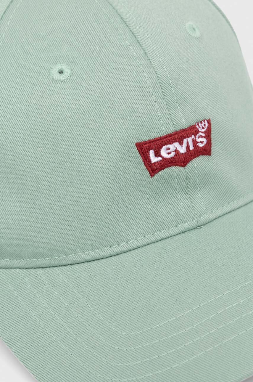 Levi's Шапка с козирка в зелено с апликация - Pepit.bg