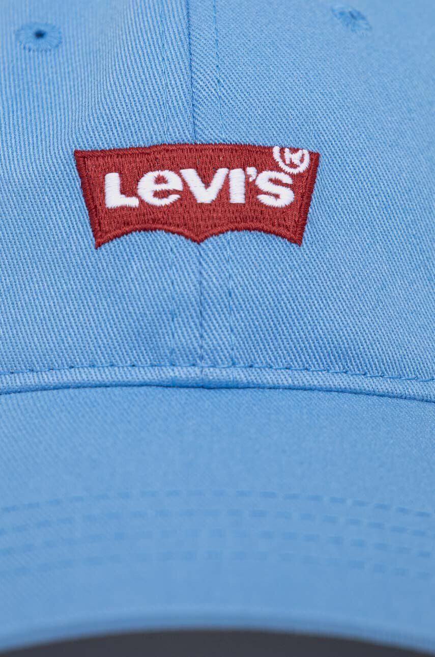 Levi's Шапка с козирка в синьо с апликация - Pepit.bg