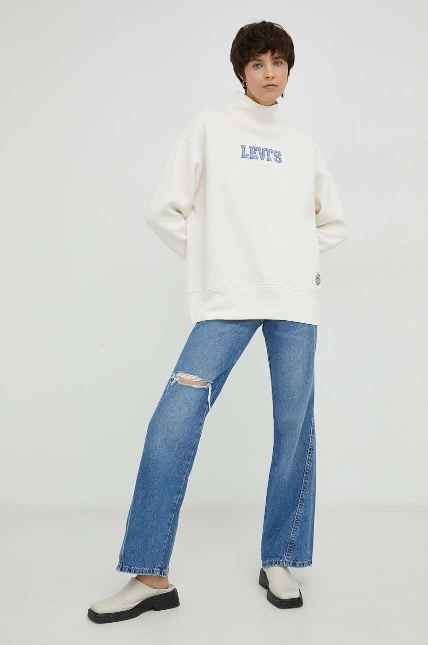 Levi's Суичър в бяло с апликация - Pepit.bg