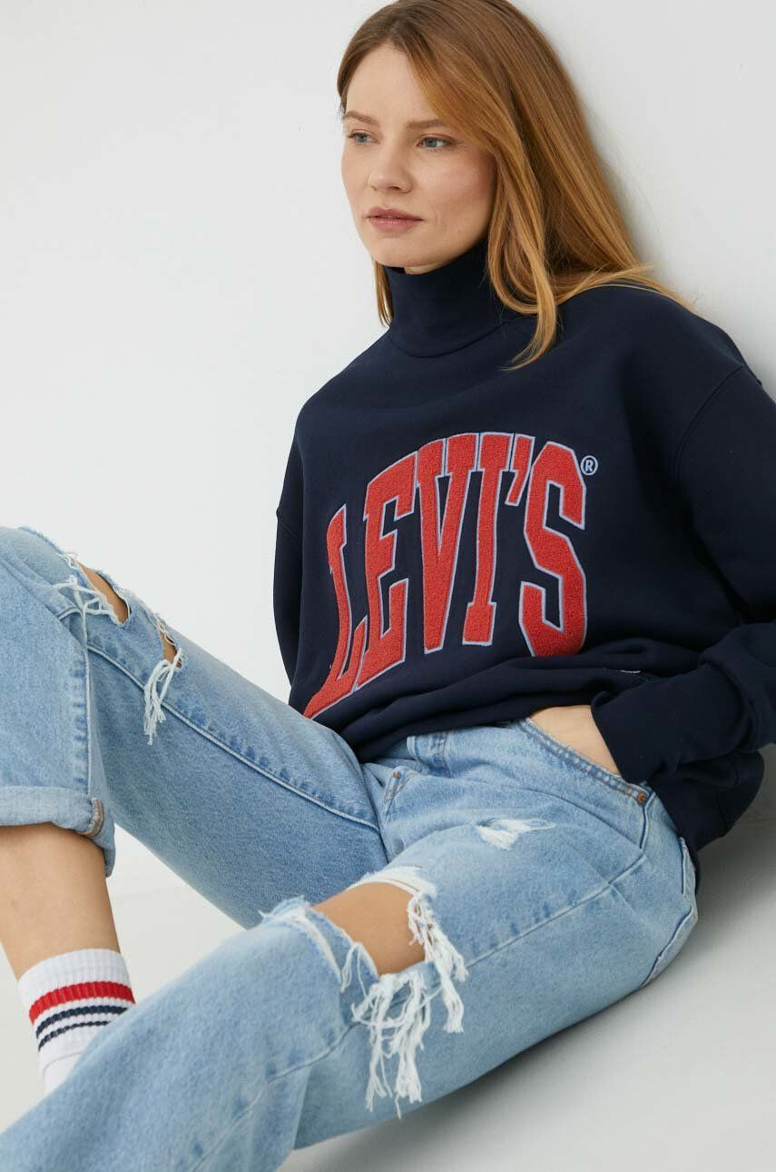 Levi's Суичър в тъмносиньо с апликация - Pepit.bg