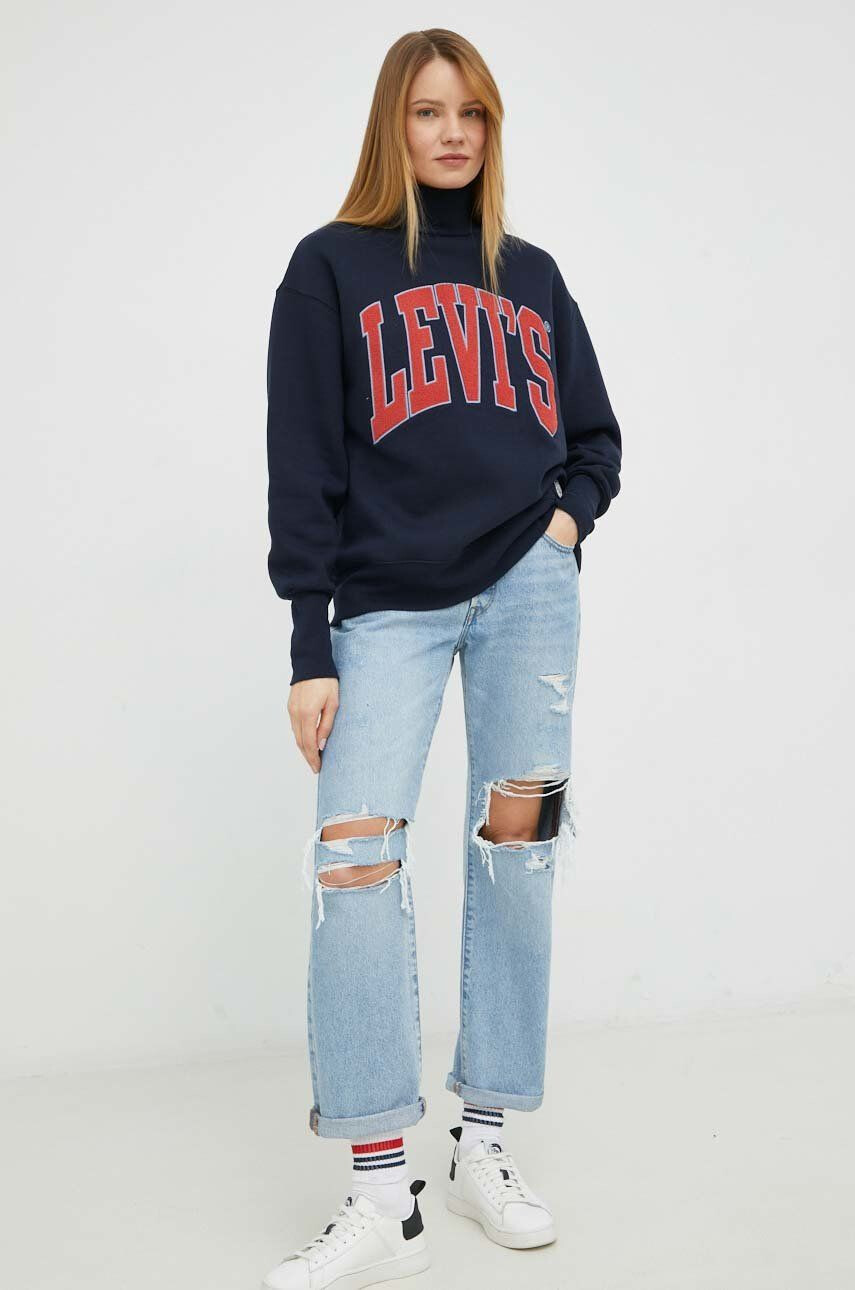 Levi's Суичър в тъмносиньо с апликация - Pepit.bg