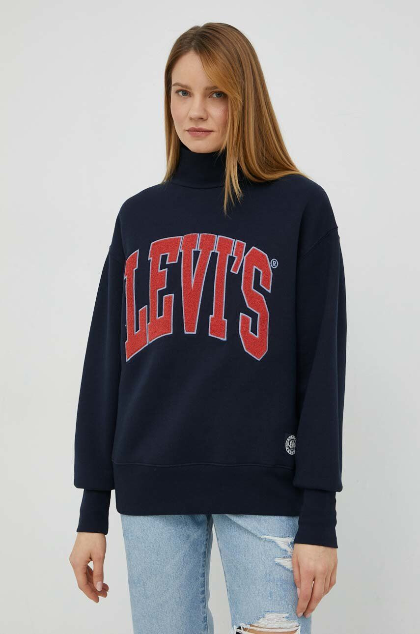 Levi's Суичър в тъмносиньо с апликация - Pepit.bg