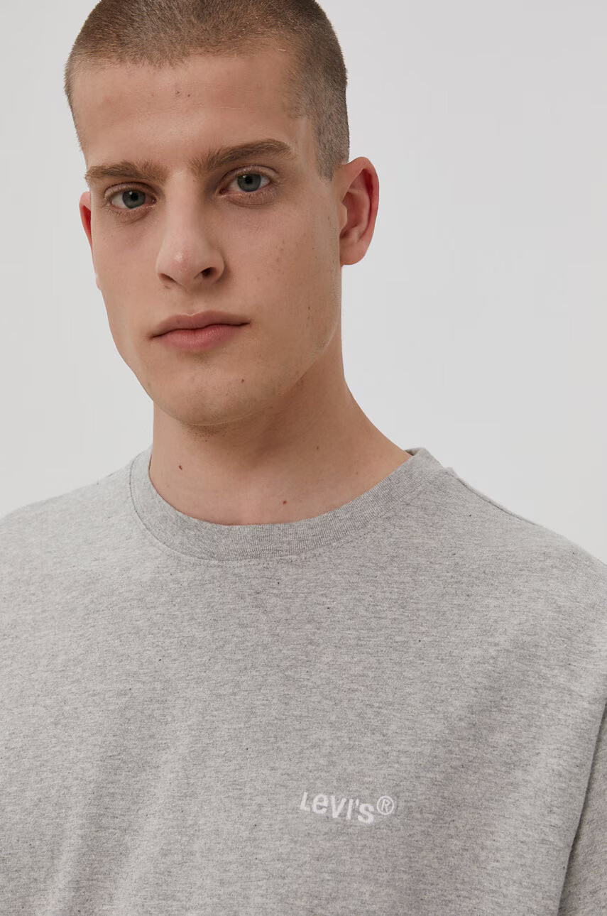Levi's Тениска мъжка в меланж на сиво - Pepit.bg