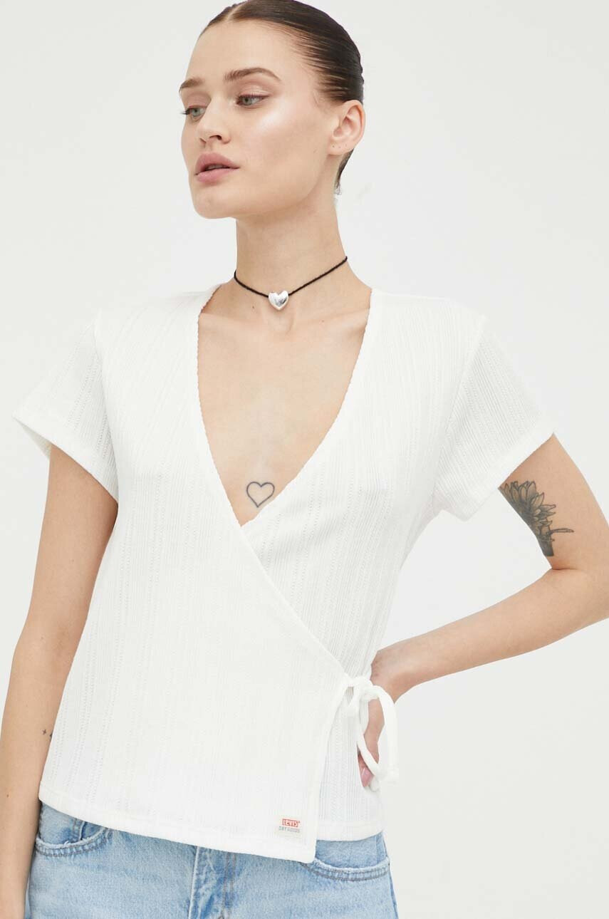 Levi's Тениска в бяло - Pepit.bg