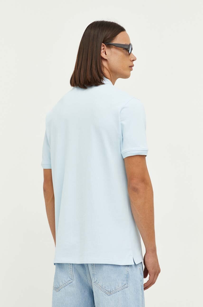 Levi's Тениска с яка в синьо с апликация - Pepit.bg