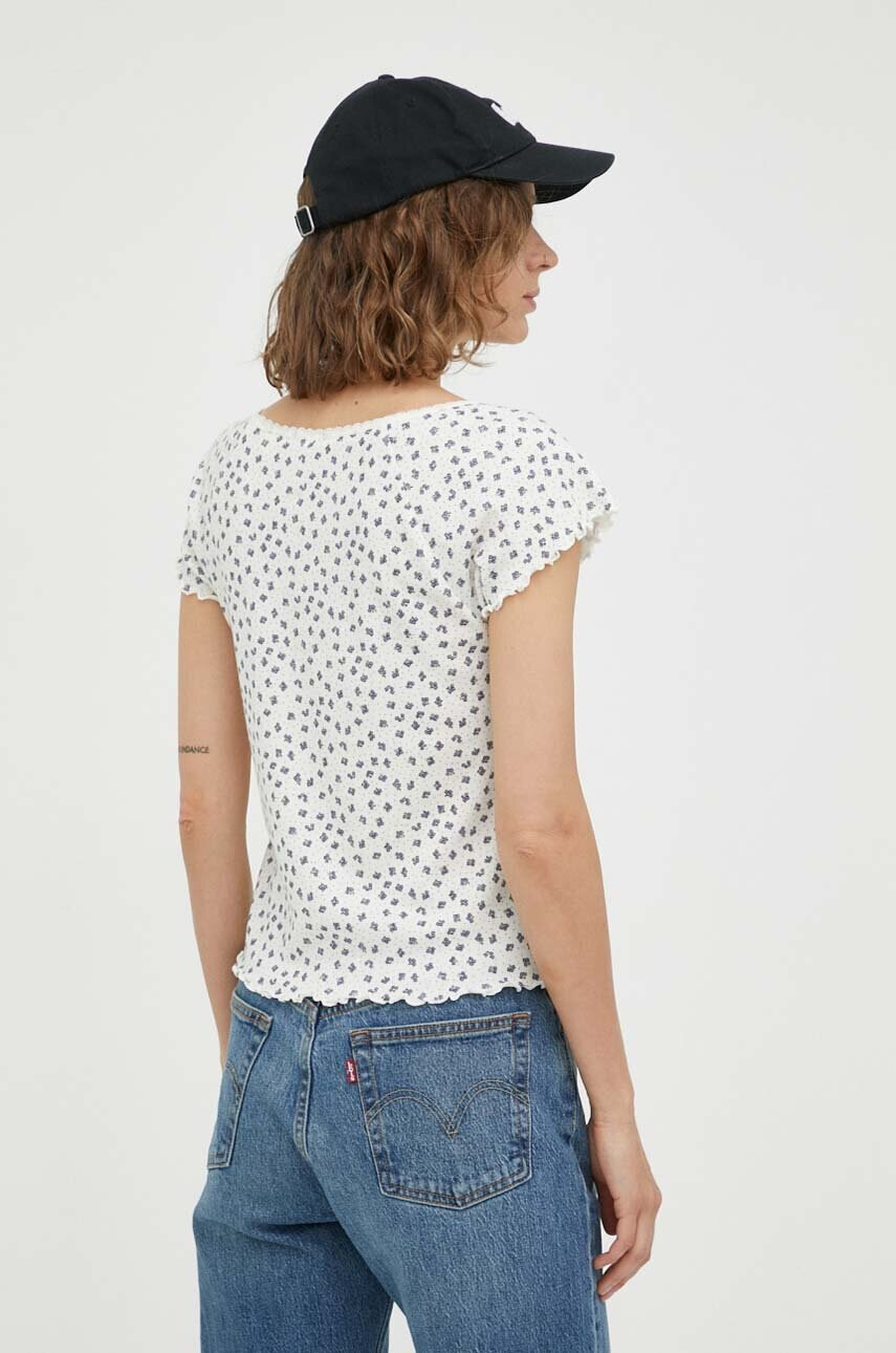 Levi's Тениска с лен в бежово - Pepit.bg