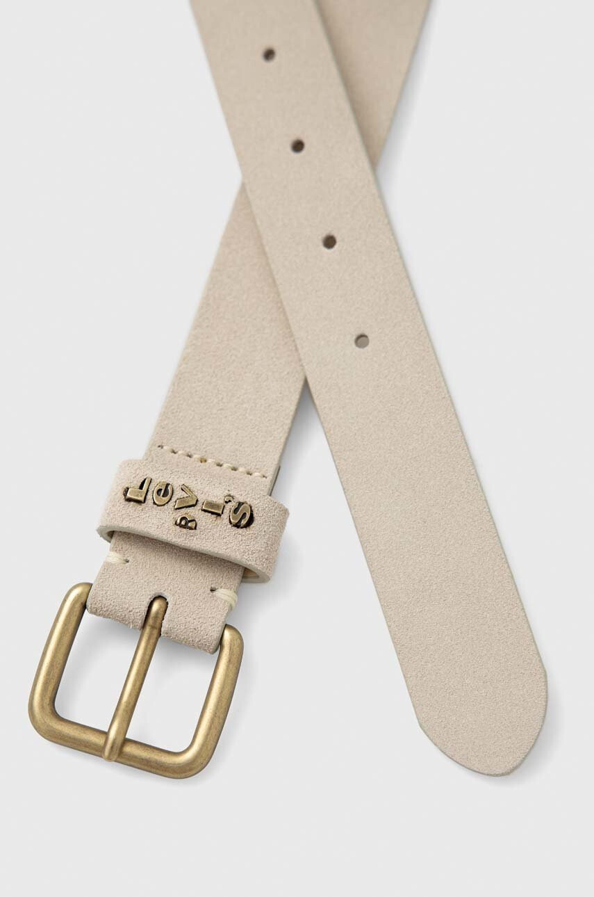 Levi's Велурен колан дамски в сиво - Pepit.bg