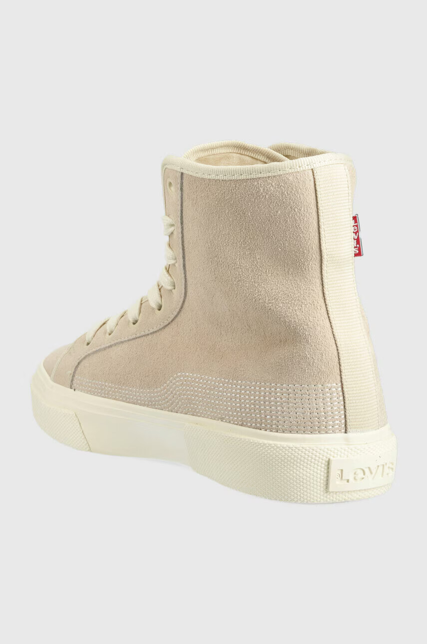 Levi's Велурени кецове Decon Plus Mid S в бежово D6541.0003 - Pepit.bg