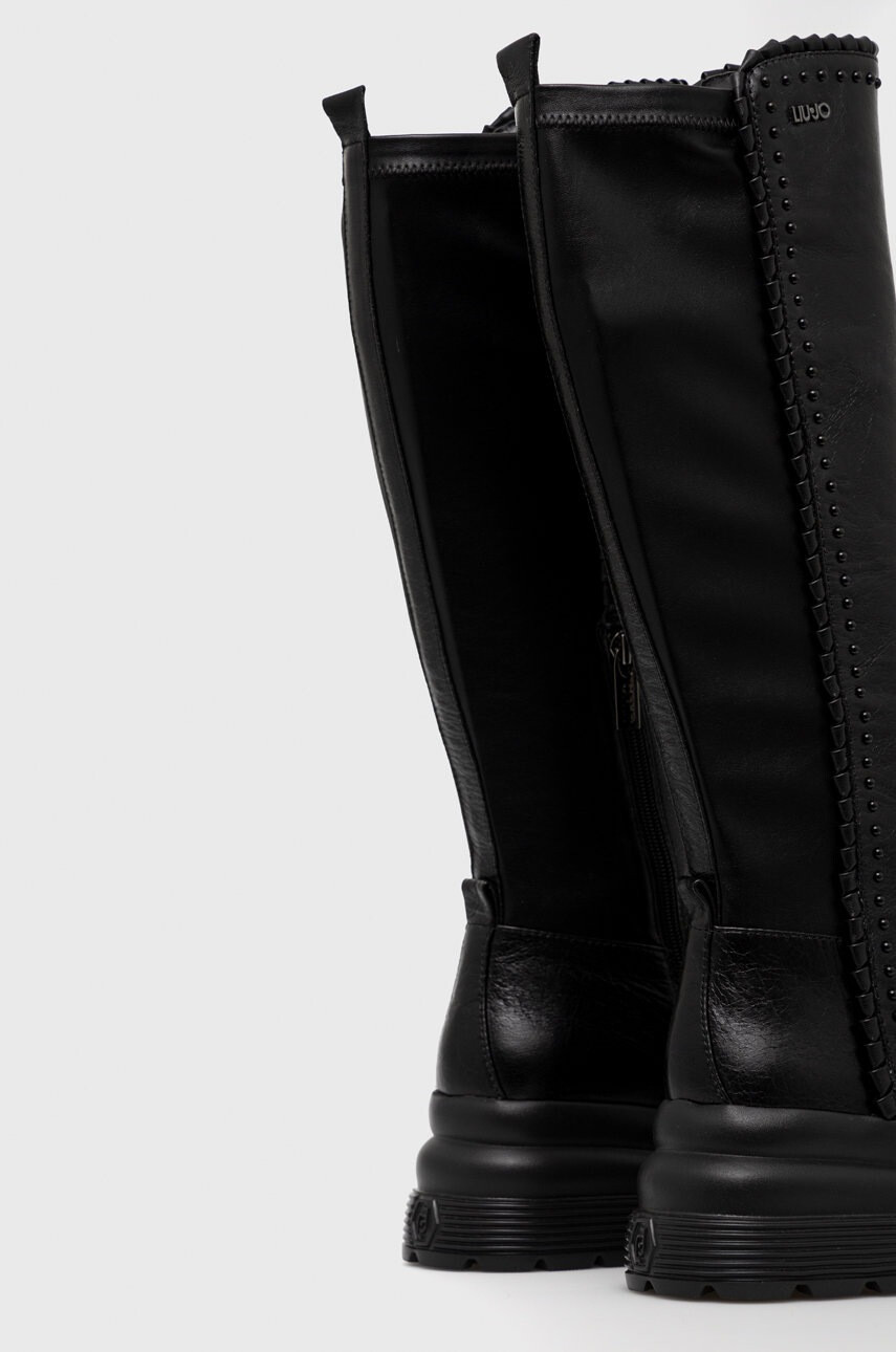 Liu Jo Ботуши Amy 04 в черно с платформа SF2073PX13622222 - Pepit.bg
