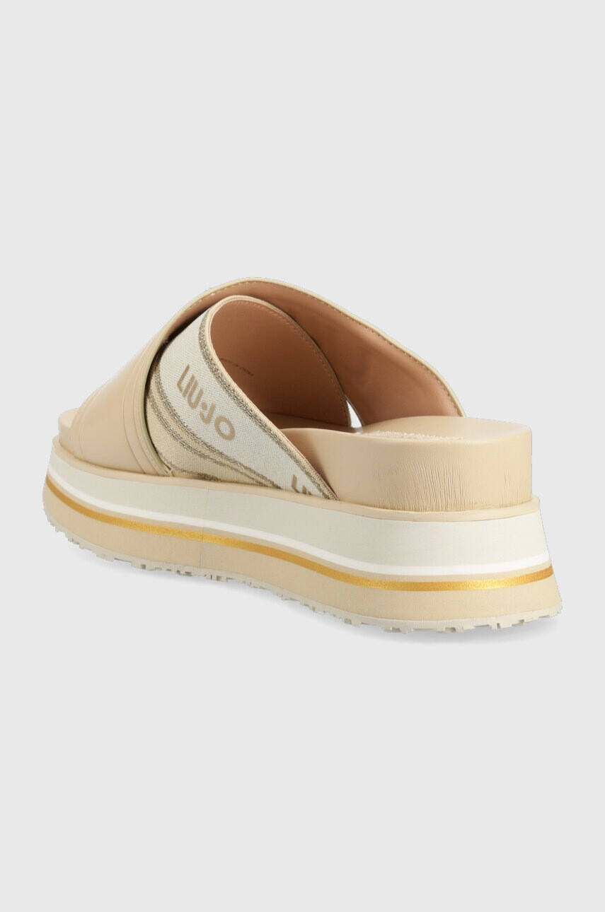 Liu Jo Чехли FRIDA 24 в бежово с платформа SA3025TX03950513 - Pepit.bg