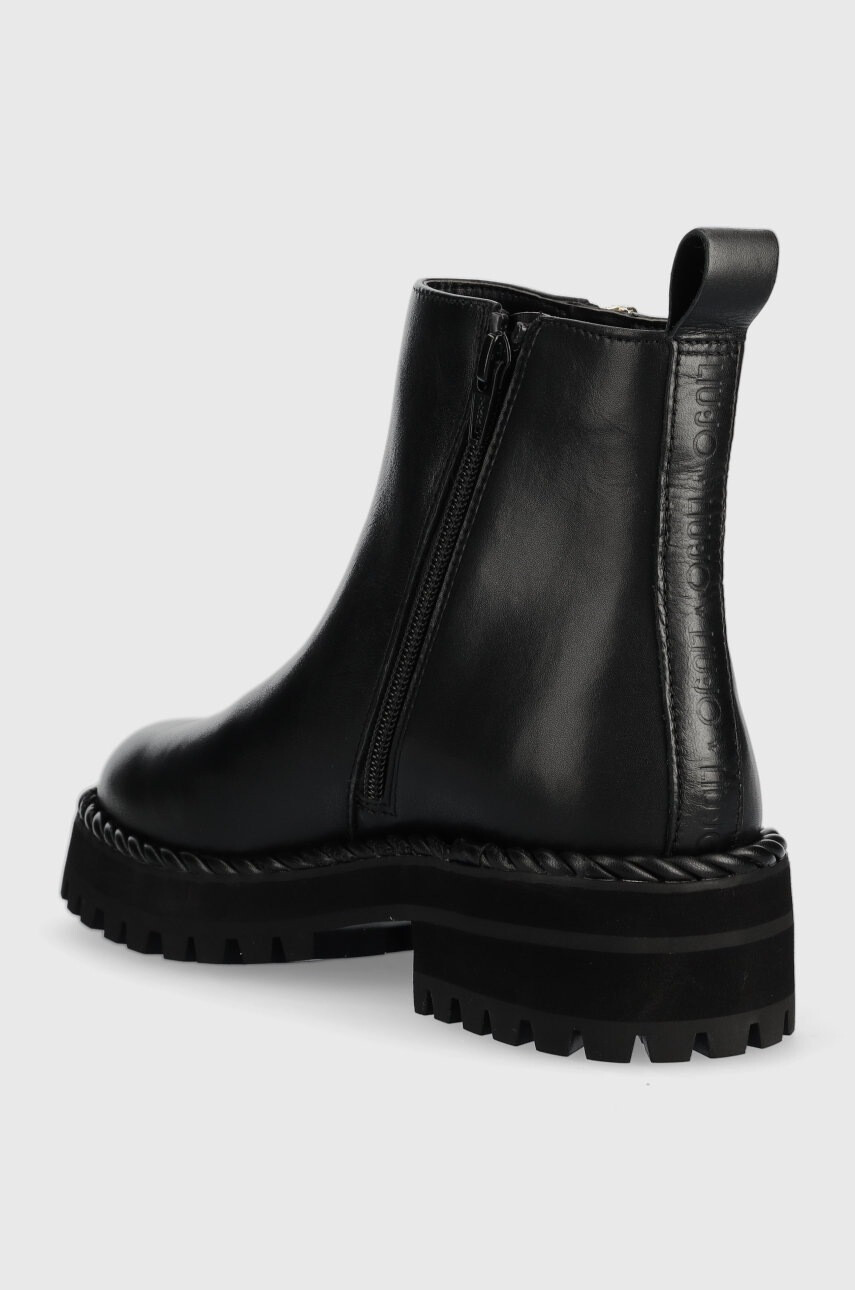 Liu Jo Кожени боти Pink 214 в черно с платформа SF2057P010222222 - Pepit.bg