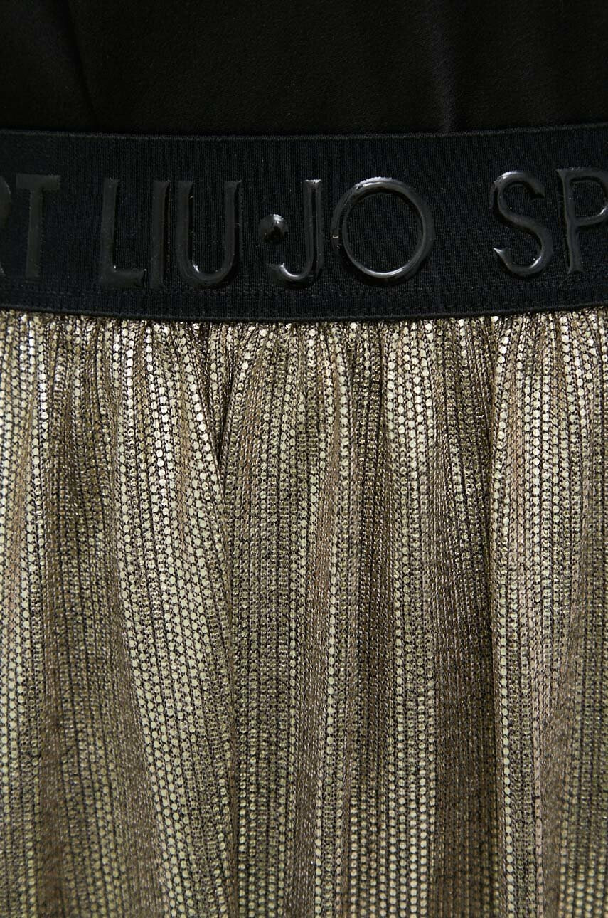 Liu Jo Пола в златисто дълъг модел разкроен модел - Pepit.bg