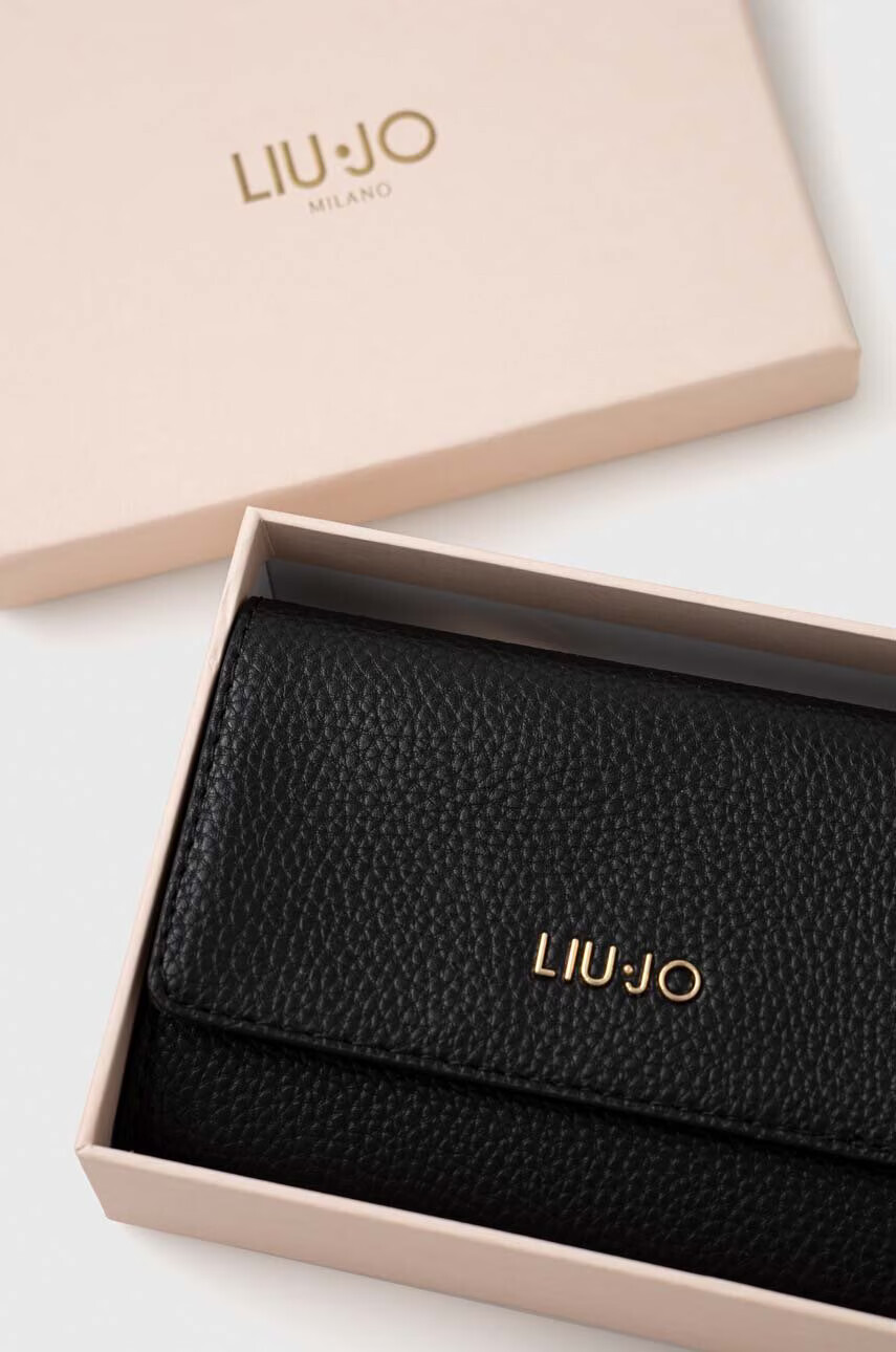 Liu Jo Портфейл дамски в черно - Pepit.bg