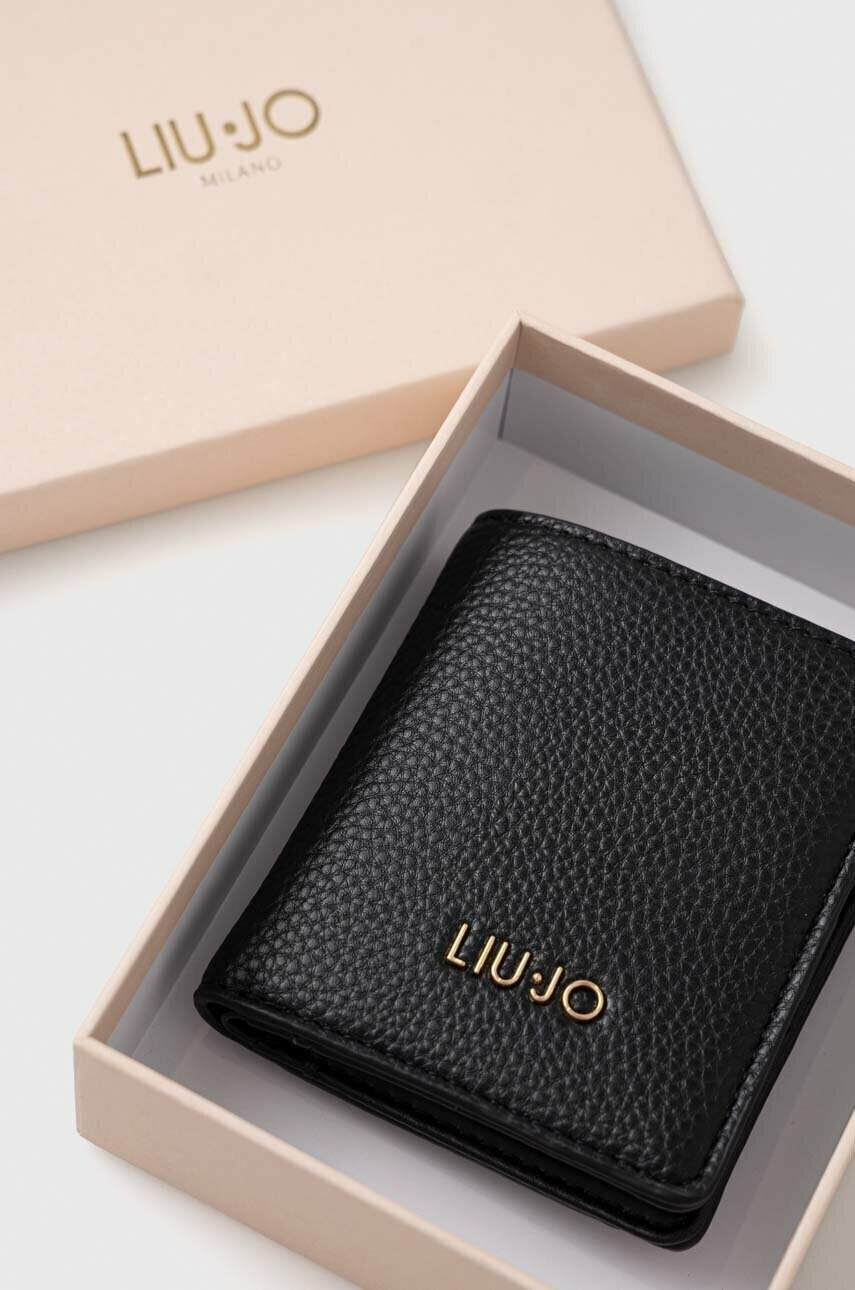 Liu Jo Портфейл дамски в черно - Pepit.bg