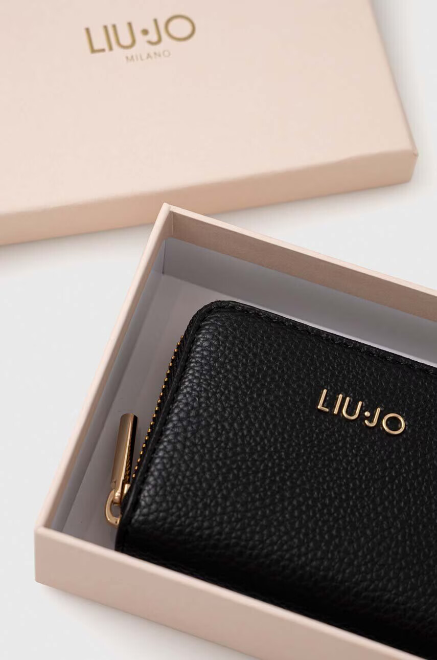 Liu Jo Портфейл дамски в черно - Pepit.bg