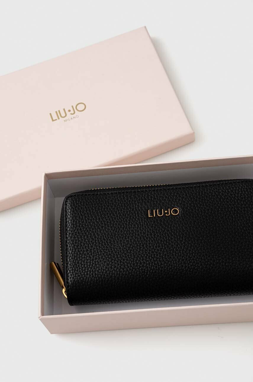 Liu Jo Портфейл дамски в черно - Pepit.bg