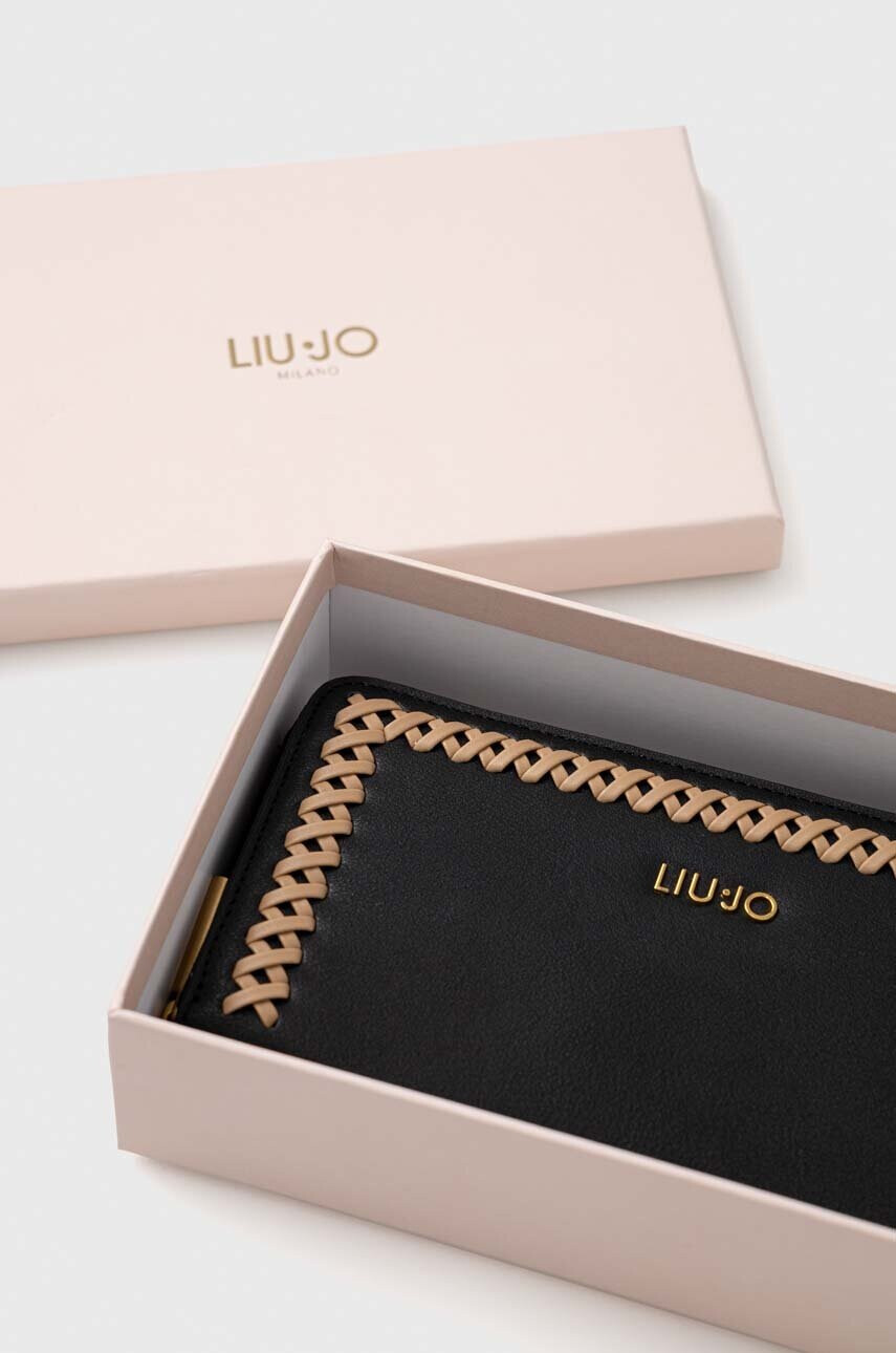 Liu Jo Портфейл дамски в черно - Pepit.bg