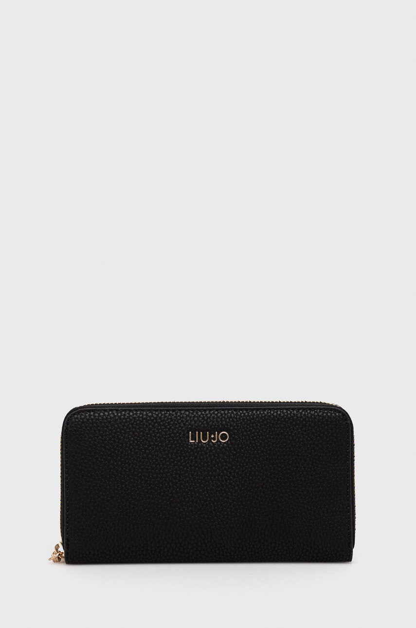Liu Jo Портфейл дамски в черно - Pepit.bg