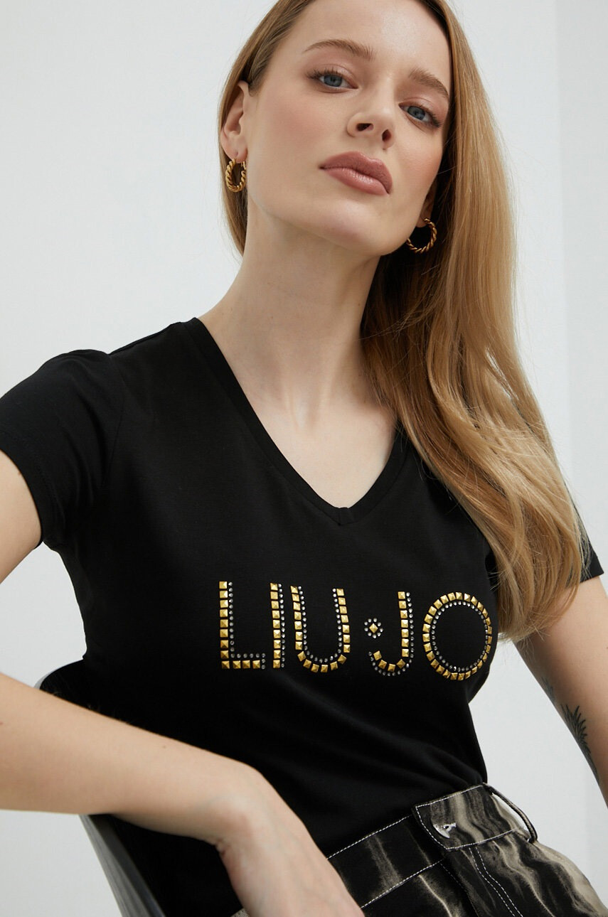 Liu Jo Тениска в черно - Pepit.bg