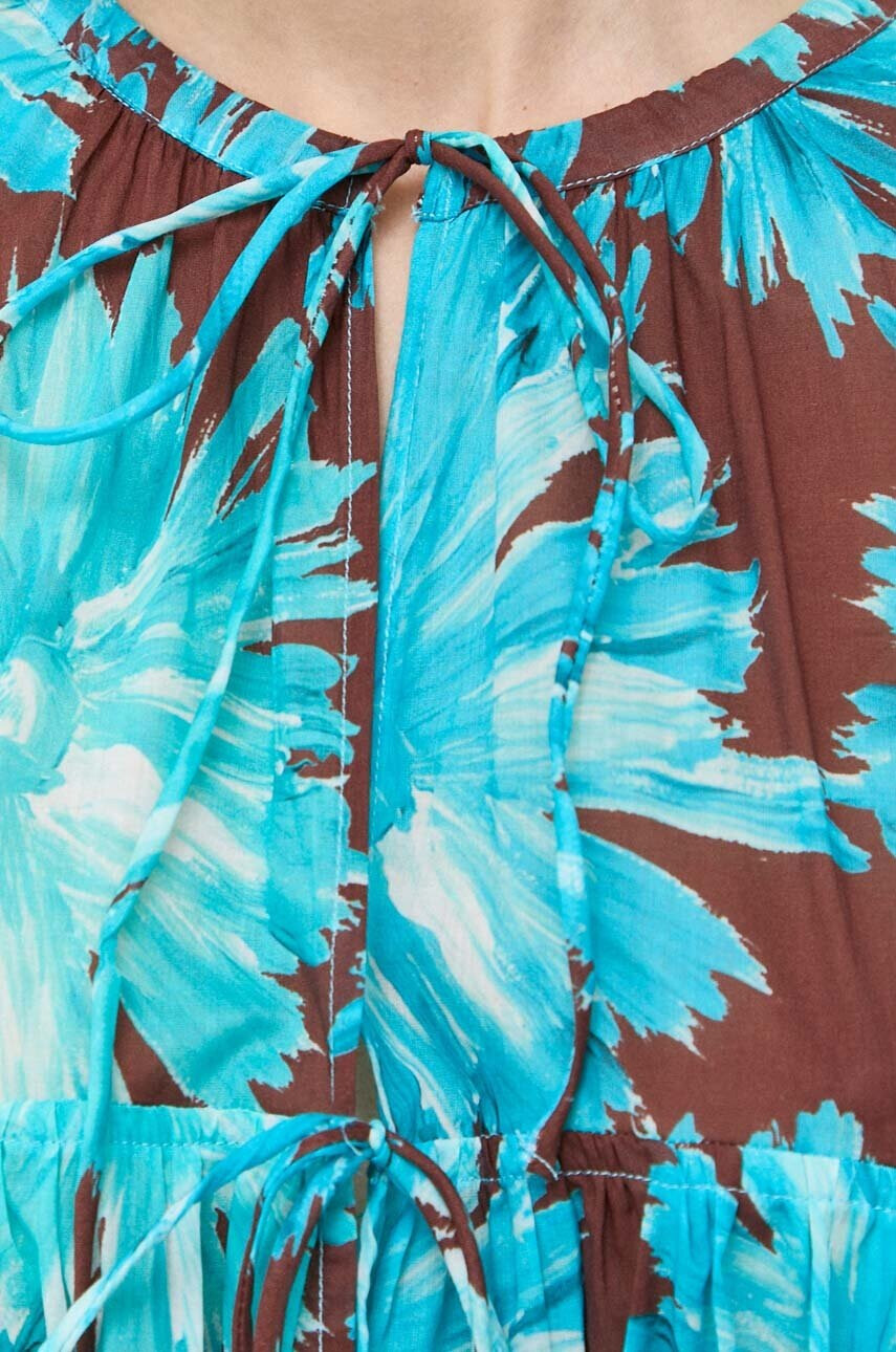 Liviana Conti Памучна рокля дълъг модел разкроен модел - Pepit.bg