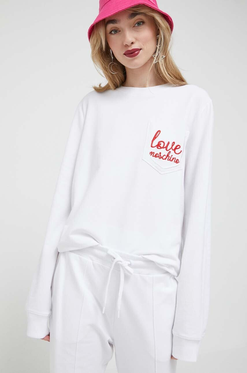 Love Moschino Анцуг дамски в бяло - Pepit.bg