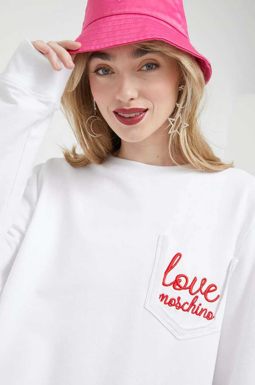 Love Moschino Анцуг дамски в бяло - Pepit.bg