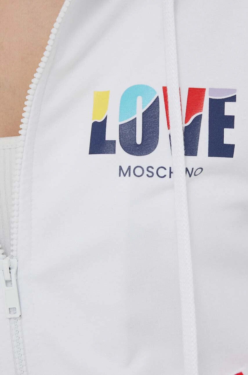 Love Moschino Анцуг дамски в бяло - Pepit.bg