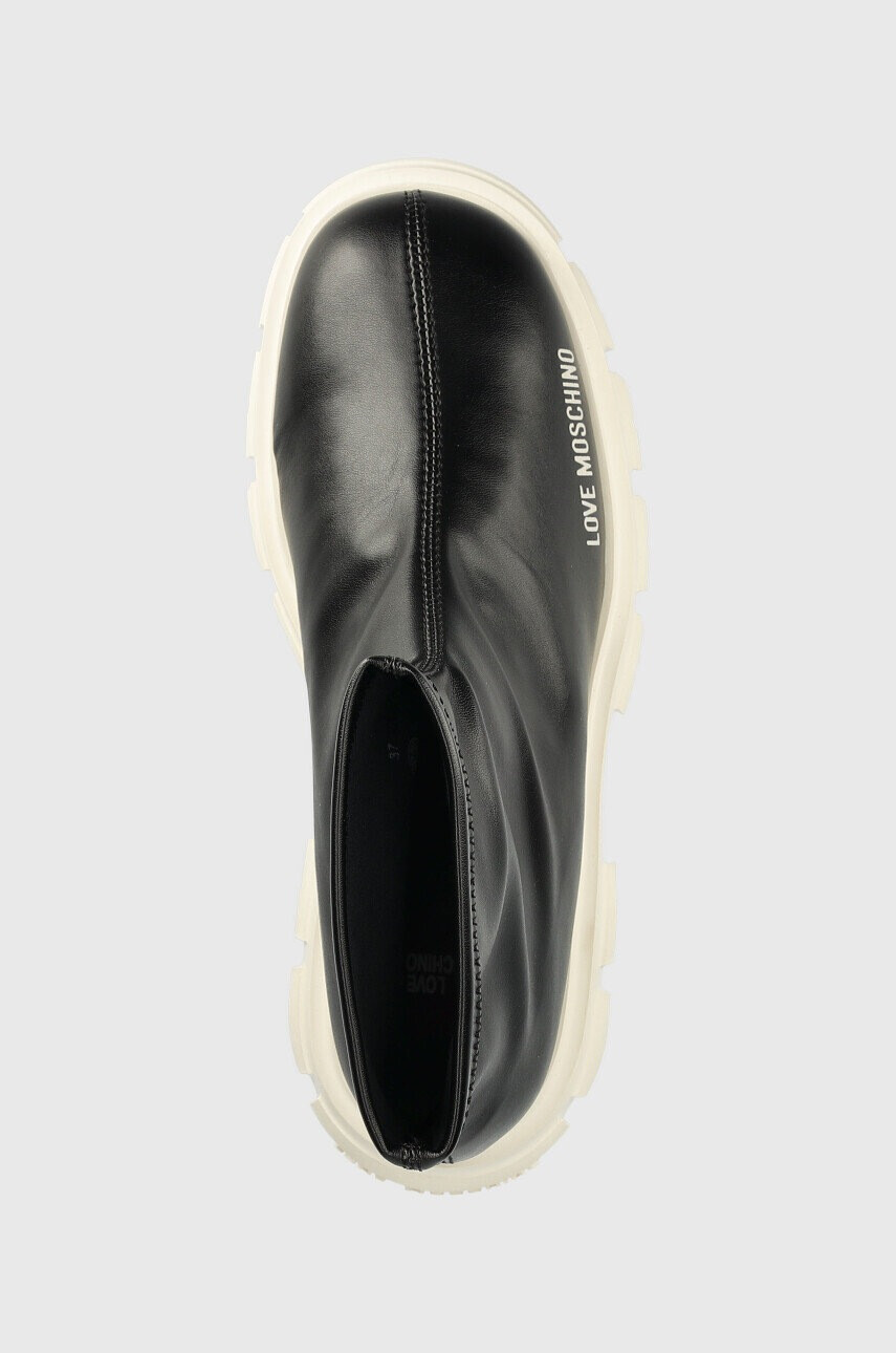 Love Moschino Боти в черно с платформа - Pepit.bg