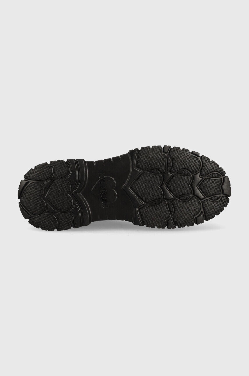 Love Moschino Боти челси в черно с платформа - Pepit.bg