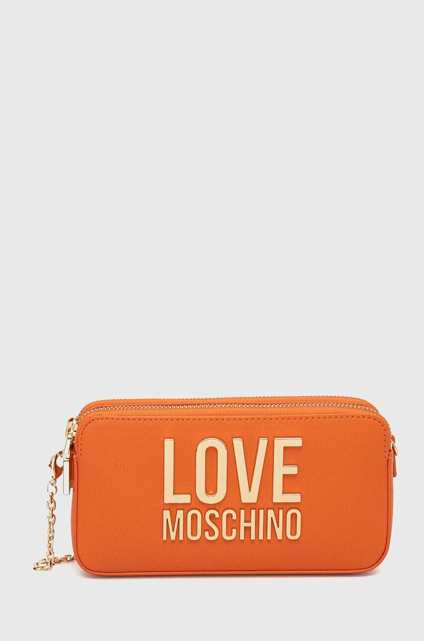 Love Moschino Чанта в оранжево - Pepit.bg