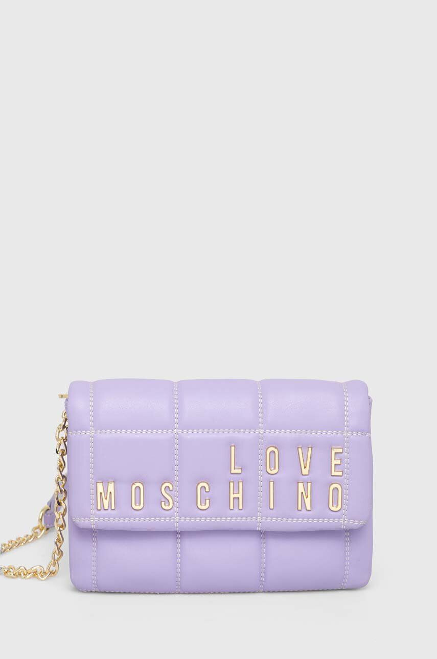 Love Moschino Чанта в лилаво - Pepit.bg