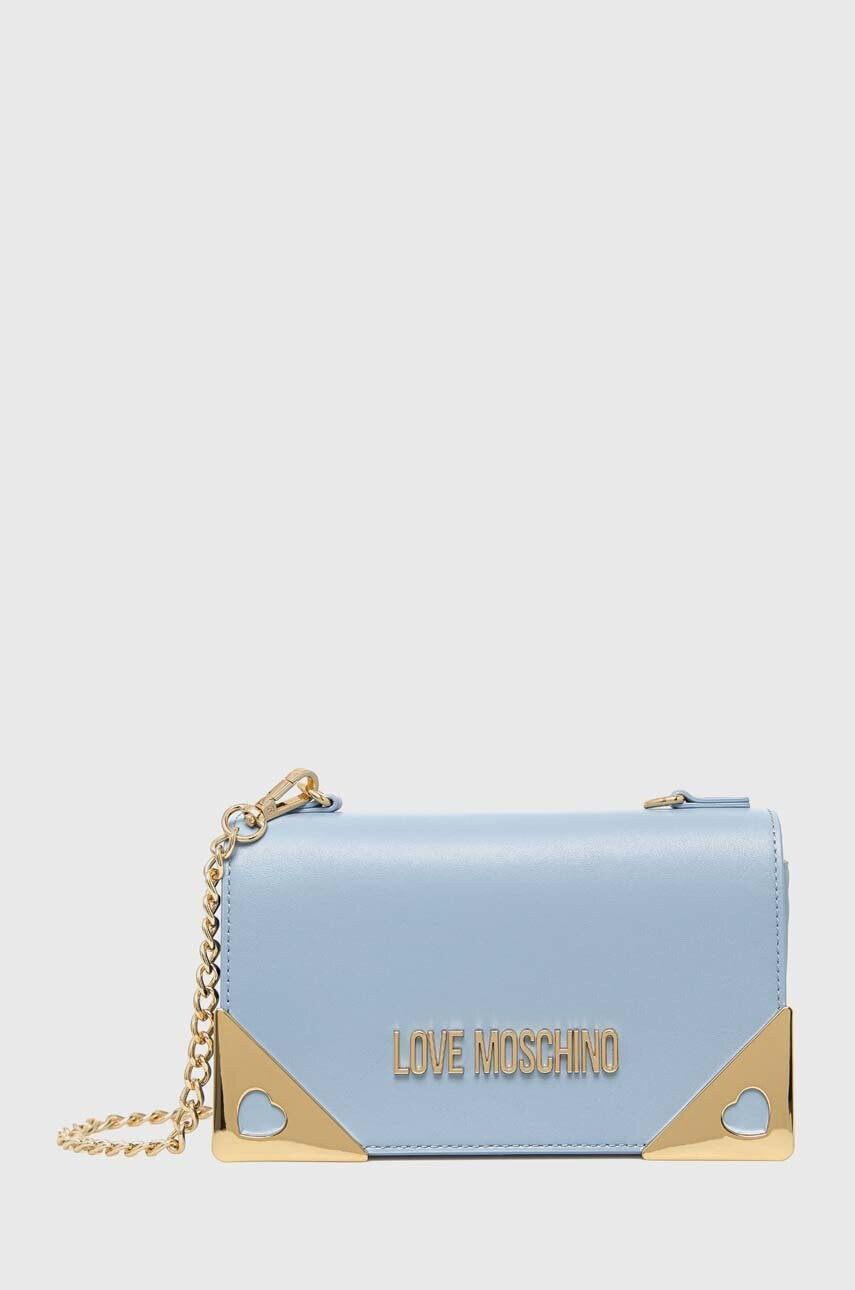 Love Moschino Чанта в синьо - Pepit.bg