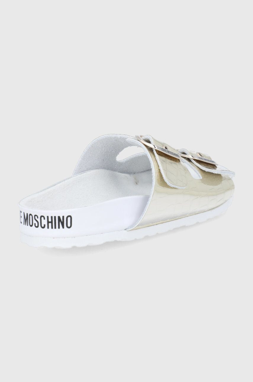 Love Moschino Чехли дамски в златисто - Pepit.bg