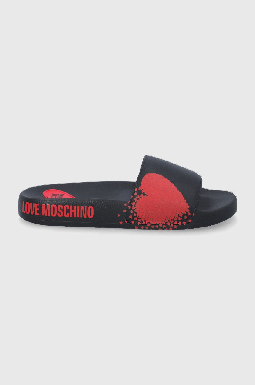 Love Moschino Чехли дамски в черно - Pepit.bg